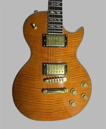 Custom 1959 Jimmy Page Number One JP No. 1 Cherry Sunburst Electric Guitar Little Pin Tone Pro Bridge, Flame Maple Top, Gold Grover Tuners 288