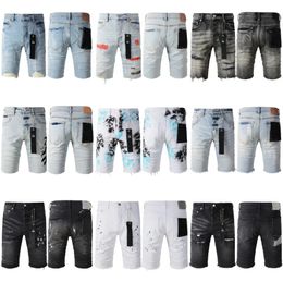 Mens Denim Shorts Jeans Designer Jean Fashion Distressed Ripped Bikers Womens Denims cargo For Men Black Pants 6685yo