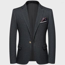 Men's Suits High Quality 2024 Fashion Business Casual Suit Jacket Korean Version Slim Handsome Trend Men Blazer Fit