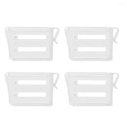 Kitchen Storage 4 Pieces Refrigerator Partition Board Separator Shelf Divider