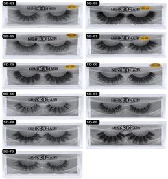 New 3D Mink Eyelashes Eyelashes Messy Eye lash Extension Sexy Eyelash Full Strip Eye Lashes by chemical fiber Thick DHL s7364142