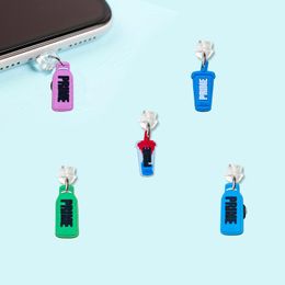 Cell Phone Anti-Dust Gadgets Prime Bottle Cartoon Shaped Dust Plug Anti Cute Compatible With Charging Port Charm For Type-C Stopper Ots57