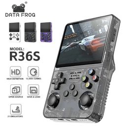 Data Frog R36S Retro Handheld Video Game Console Linux System 3.5 Inch IPS Screen R35S Plus Portable Pocket Video Player 240509