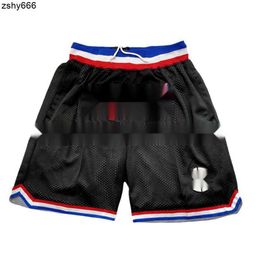 Clippers Jersey American George Leonard Black Pocket Ball Basketball Pants Men s Sports Shorts Ports Horts