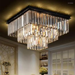 Chandeliers Light And Luxurious Rectangular Living Room Lamp Crystal Luxury High Grade Simple Modern Dining Master Bedroom