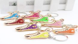 Personalized gift acrylic plating sneakers small shoes key chain pendant1628266