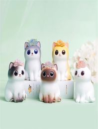 Fairy Kawaii Cat Figurine Ornaments Resin Crafts Blind Box For Valentines Day Wedding Party Decoration Gift Girls Room Decor 210917918361