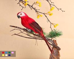 Home Decoration Artificial Parrot Cute Bird Designer Home Decor Weeding Gift Party Garden Yard Tree Decorations Plastic Fashion3608085