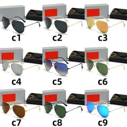 Pilot Mens Sunglasses Men Classic Brand Retro Goggles Women Sunglasses Bands Designer Eyewear Metal Frame Designers Rays Sun Glasses UV400 Woman Wholesales MOQ=10