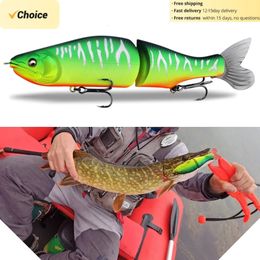 TSUYOKI Glide Bait Lures 185mm 64g connected swimsuit ABS body with soft tail swimsuit I-Slide 185 Glide Bait to target bass 240516