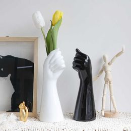 Vases Modern simple home Nordic human body art ceramics advanced hand Vase Decoration Crafts creative living room decorations H240517