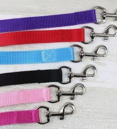 Width 2cm Long 2cm Nylon Dog Leashes Pet Puppy Training Straps BlackBlue Dogs Lead Rope Belt Leash GB16491439087