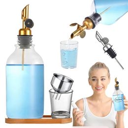 Liquid Soap Dispenser Countertop Mouthwash For Bathroom Reusable Toothpaste Breath Freshener Container Perfect Kids And Adults
