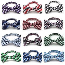 Dog Apparel 50/100pcs Pet Collar Accessories Plaid Bow Tie Hight Quatily Thick Bowties Neckties Wedding Decoration Products