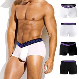 Underpants ADANNU Brand Men Underwear Boxer Modal Breathable Comfortable Male Panties Cueca Tanga Boxers Shorts Calzoncillo