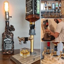 Liquor Alcohol Whiskey Wood Dispenser Whisky Bottle Rack and Pour Acohol for Home Bar Unique Gift All Wine Lovers 240510