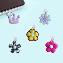 Jewelry Flower 2 12 Cartoon Shaped Phone Dust Plug Cute Charging Port Charm For Anti Cell Kawaii Usb Type-C Type C Drop Delivery Otcfd