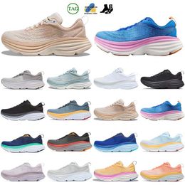 Running Shoes one Cliftoon 8 9 CARBoon X2 X3 Boondi 8 White sneakers Black Coastal Sky Vibrant Orange Shifting Sand Airy Women Men Outdoor Jogging Trainers