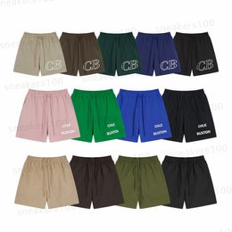 Summer Mens Shorts Mesh Cole Buxton mens shorts Classic embroidered print Loose fitting casual sports shorts men women green pink blue black drawstring beach shorts