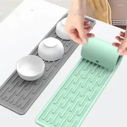 Table Mats 2024 55/35cm Silicone Tableware Cushion Kitchenware Protection Mat Anti Slip Sink Tray Dish Drying Pad Drain