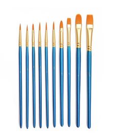 Oil Paintbrush Set Round Flat Pointed Tip Alumina Tube Nylon Hair Artist Acrylic Paint Brushes for Acrylic Oil Watercolor3679818