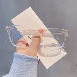 Classic Transparent Computer Glasses Frame Women Men Anti Blue Light Blocking Optical Lenses Male 240507