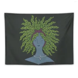 Tapestries Medusa My Rattlesnake Plant Tapestry Wall Hanging Mushroom Funny Home Decorating