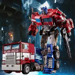 Transformation toys Robots Robot car modification toy alloy commander Optims Prima action picture movie series childrens birthday gift Valentines Day d240517