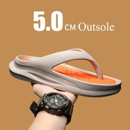 Stylish Men Flip-flops Elegant Male Soft Slippers Comfortable Massage Summer Shoes Fashion Mens Outdoor Sport Slippers 39-46 240516