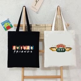 Shopping Bags CENTRAL PERK Graphic Handbags For Women Friends Tv Canvas Tote Bag Fashion Shoulder Show Print