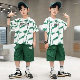 Clothing Sets Children Sport Suits Teenager Summer For Boys Short Sleeve T Shirt & Shorts Casual 5 6 7 8 9 10 12 13 14 Years Old