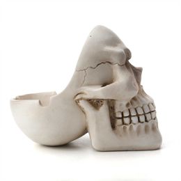 Ashtrays Skeleton ashtray Ghost festival resin home desktop storage creative eye hole Halloween decorations H240517