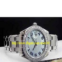 store361 new arrive watches 39mm Platinum PEARLMASTER Glacier Blue Wave Arabic 18946 286R