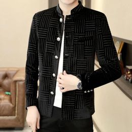 Men's Suits High Quality Blazer Korean Version Trend Fashion Elegant Simple High-end Business Casual Gentleman Suit Loose Jacket