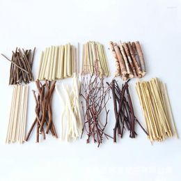 Decorative Flowers DIY 10/15/20/60PCS Dried Flower Branches Handmade Dry Branch Material Plant Decoration Home Decor