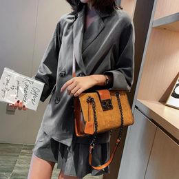 Shoulder Bags Scrub Leather Crossbody For Women 2024 Small Luxury Quality Simple Bag Female Travel Chain Handbags And Purses