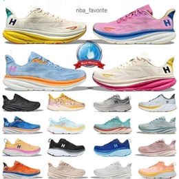 designer shoes hokashoes Running Shoes hokashoes Womens Mens Clifton Bondi Yellow Pear Corn People Seaweed Triple White Purple Designer Sneakers shoes size 36-45
