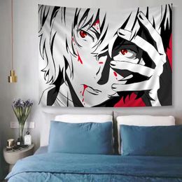 Tapestries Bungou Stray Dogs Anime Tapestry Hippie Flower Wall Carpets Dorm Decor Hanging Home