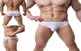 Men039s Sexy Ice Silk Bikini Underwear Low Rise Seamless Breathable Briefs Men Transparent Briefs Trend KCN04 XSL9826961