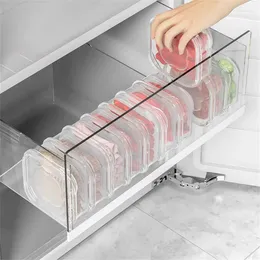 Storage Bottles Fresh Food Container Transparent Compartment Refrigerator Freezer Organisers Crisper Complementary Box With Lid Portable