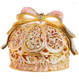 Decorative Figurines Jewelry Gradient Crown Box Storage Holiday Gift Engagement Ring Wedding Ceremony Girlfriends Birthday