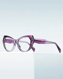 Sunglasses Fashion Butterfly Frame Reading Glasses Customized Anti Blue Light Myopia Prescription Eye Women