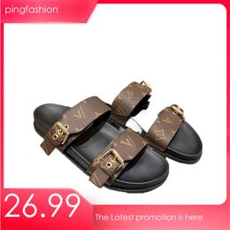 Designer Top 10A Brand Women Slippers Trainers Ely Sandals Fashion Room Women's Casual Beach Shoes Thick Soled Black Shoemaker Summer Luxuri Ping 's