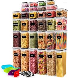 Storage Bottles 68 PCS Airtight Food Containers With Lids BPA Free Cereal For Kitchen Pantry Organisation And