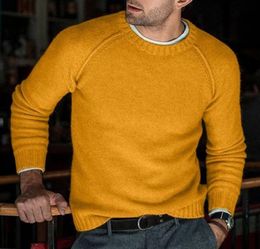 2019 New Fashion Wool Sweater Men Autumn Winter Fashion Knitted Pullover Male Solid Slim Fit Round Neck Sweater Tops4289640