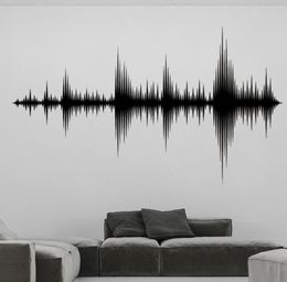 Wall Stickers o Wave Decals Sound Removable Recording Studio Music Producer Room Decoration Bedroom Wallpaper DW67477330580