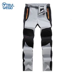 TRVLWEGO Hiking Pants Outdoor Tech Men Elasticity Quick Dry Ultra-light UV Proof Malel Sports Climbing Travel Camping Trousers 240508