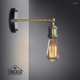 Wall Lamp Vintage Lights Kitchen Lobby Bathroom Antique Sconces Industrial Chandelie Lighting Modern Indoor Swing Shade