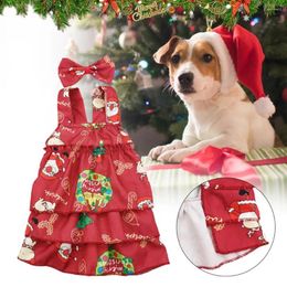 Dog Apparel Pet Dress Precise Wiring Adorable Christmas Clothes Warm With Xmas Pattern For Dogs Cats Kittens