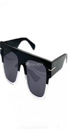 Quality EuroAm Oversized Square Gradient Sunglasses UV400 Polarised Italy BlackClear Acetates Men Women Driving Seaside Goggles 5162944